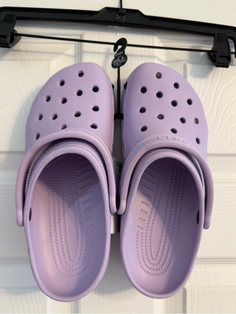 Adult Unisex Lavender Crocs  Lightweight